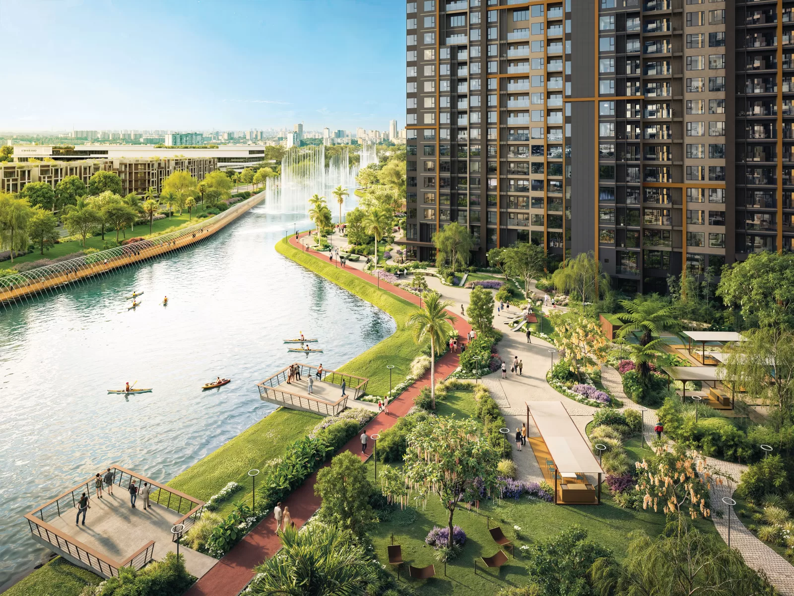 Căn hộ Masteri Cosmo Central bên kênh đào cảnh quan