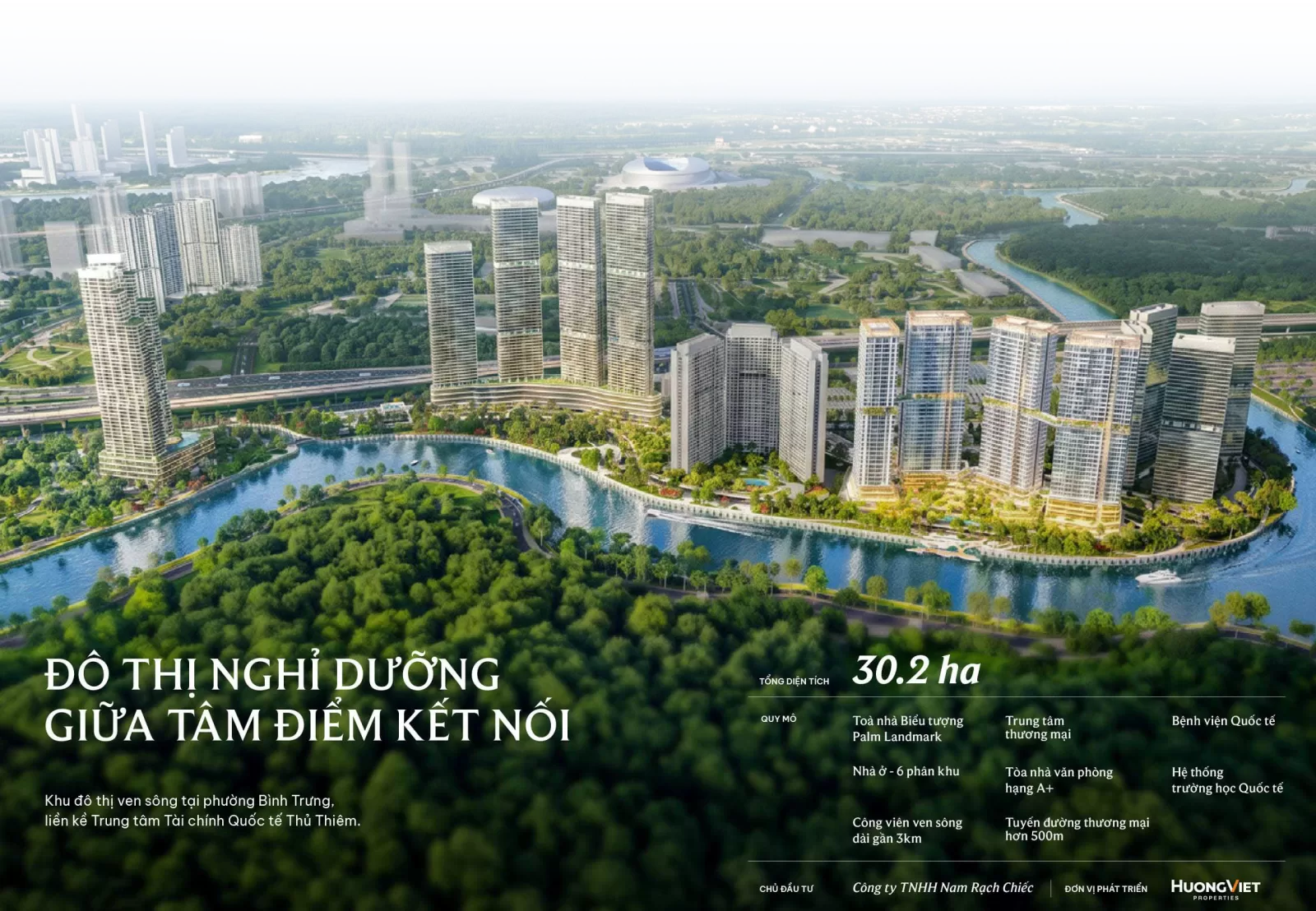 Sơ đồ mặt bằng tổng thể 4 tòa tháp dự án Palm River