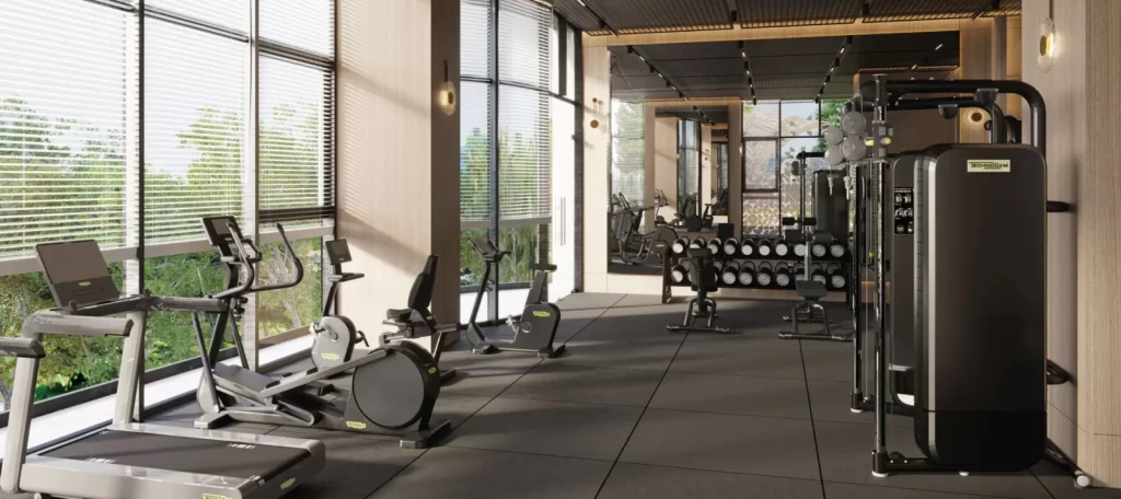 Phòng gym dành cho cư dân trong khu tiện ích Eaton Park