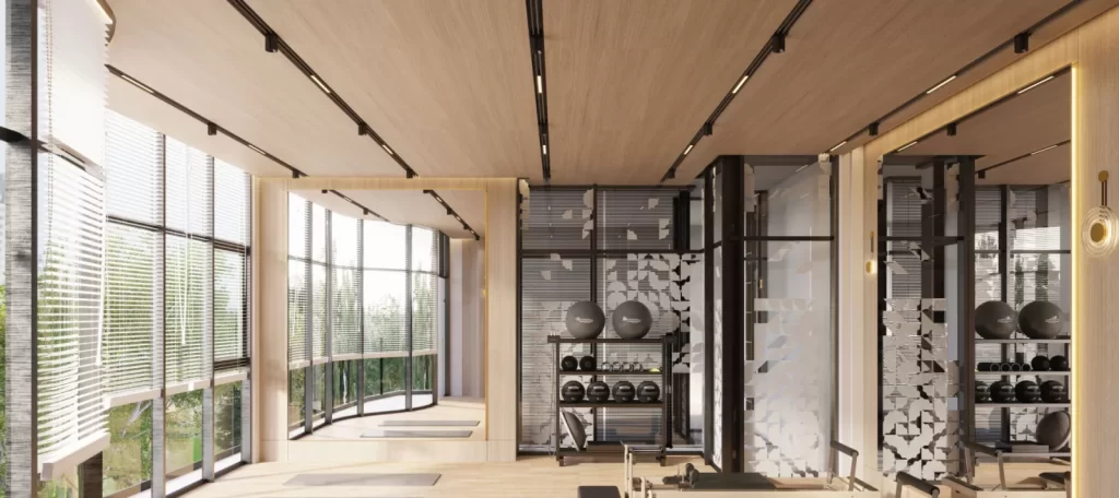 Phòng yoga và pilates thuộc hệ tiện ích Eaton Park