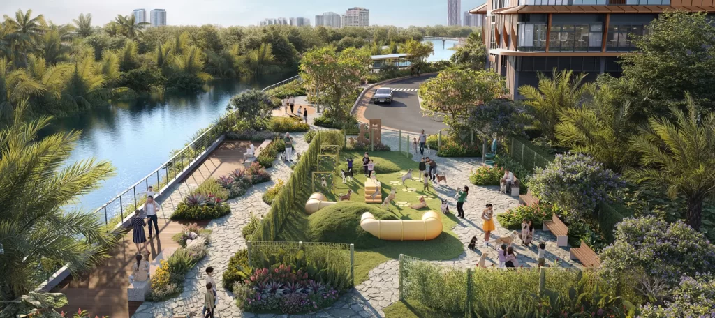 Công viên thú cưng dành cho cư dân, một phần hệ tiện ích Eaton Park