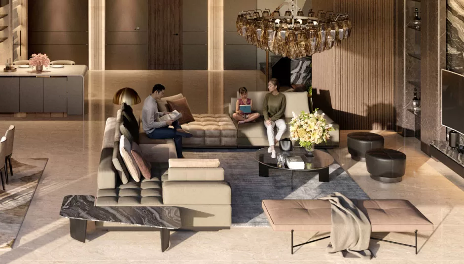 Khu bếp cao cấp trang bị thiết bị Châu Âu tại nhà mẫu Palm River