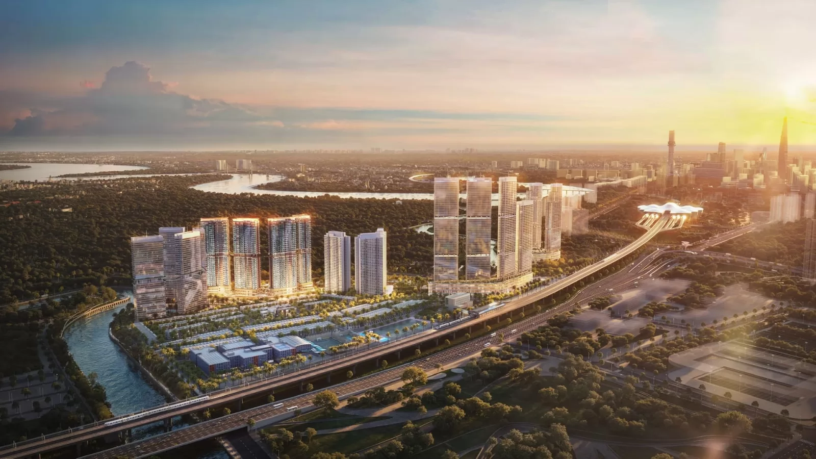 Khu nhà mẫu và Sales Gallery sang trọng của dự án Palm River