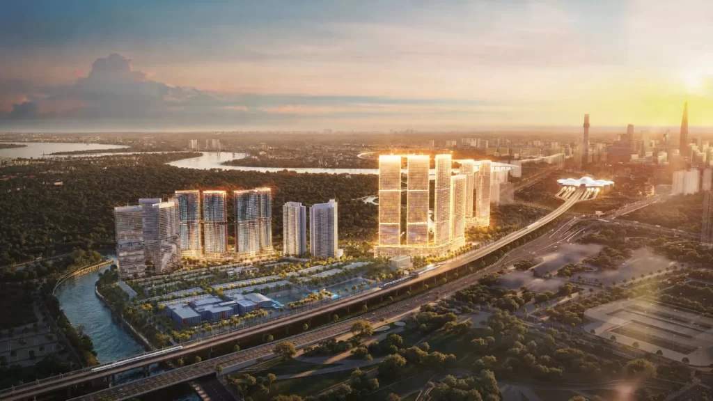 Phối cảnh phân khu Palm Era thuộc khu đô thị Palm City