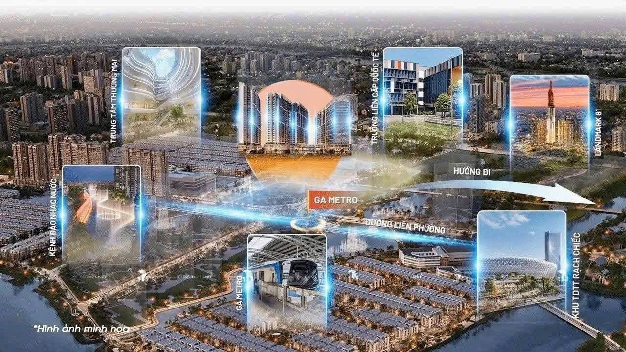 Sơ đồ kết nối giao thông Masteri Cosmo Central The Global City