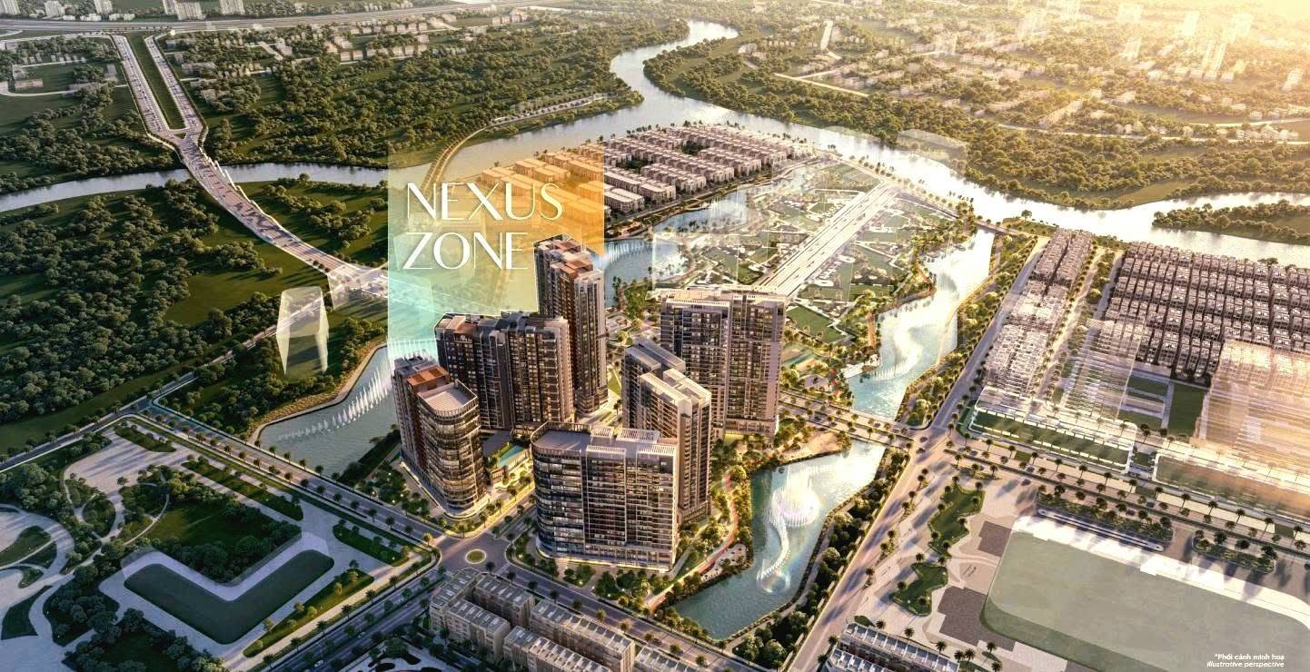 Vị trí phân khu Nexus Zone mặt tiền đường D3