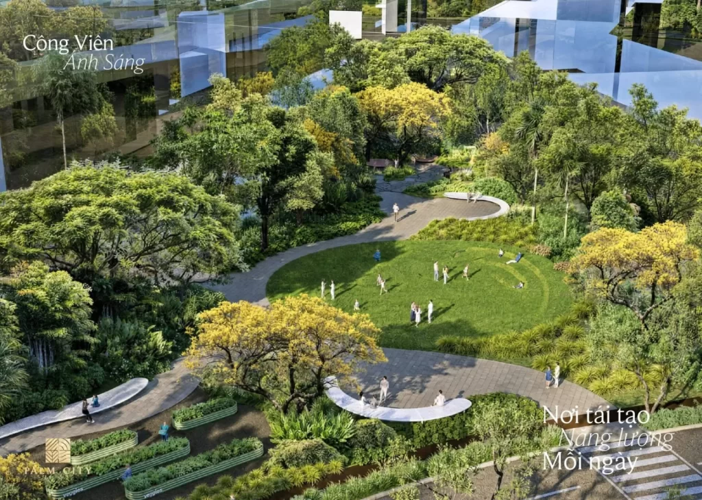 Công viên Ánh Sáng trong khu đô thị Palm City
