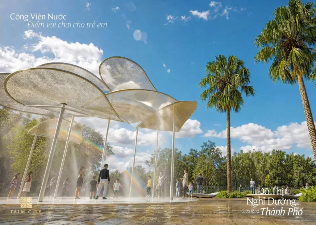 Công viên nước dành cho trẻ em tại khu đô thị Palm City