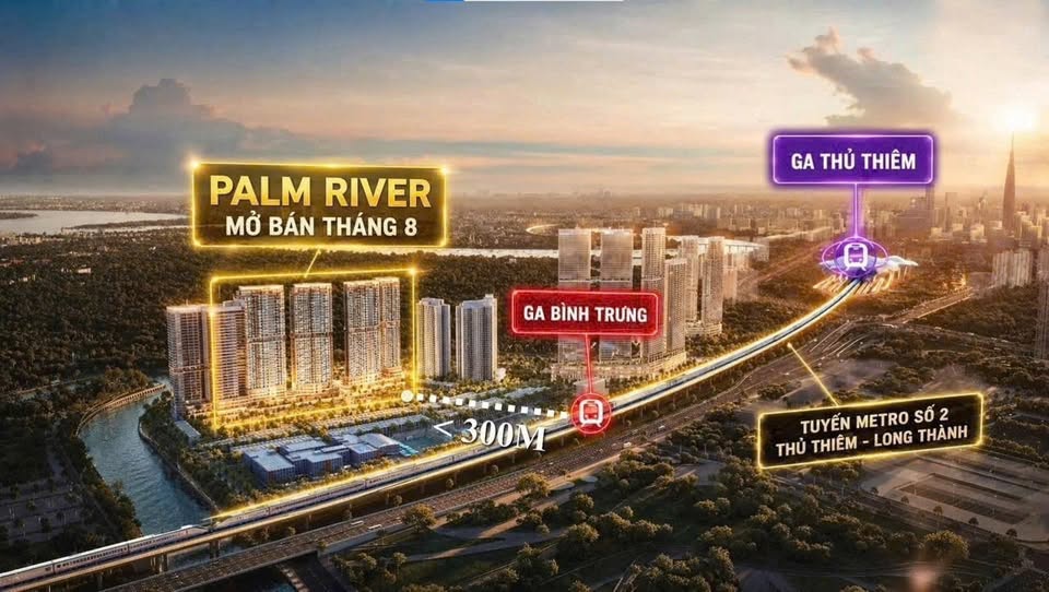 Palm River và dải đô thị Nam Rạch Chiếc đón đầu làn sóng metro hiện đại