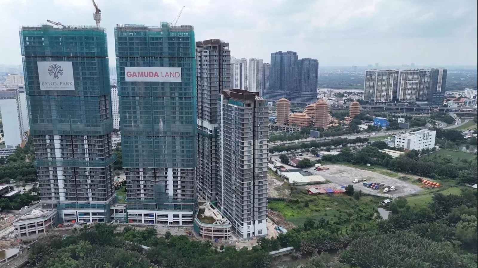 Vị trí chiến lược của khối tháp Eaton Park tại cửa ngõ khu Đông