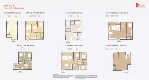 Mặt Bằng Masteri Cosmo Central: Chi Tiết 6 Tháp 19–29 Tầng & 9 Loại Layout Căn Hộ