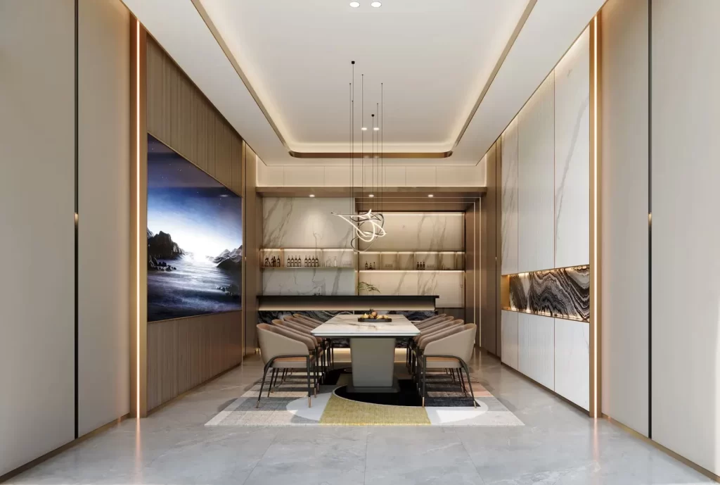 Phòng khánh tiệc trong clubhouse tháp B1 của Gladia Heights