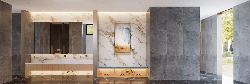 Phòng thay đồ trong clubhouse tháp B2 và B3 dự án Gladia Heights