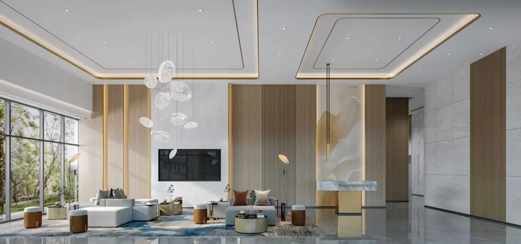 Sảnh tiếp khách riêng của tháp B2 The First, căn hộ Gladia Heights