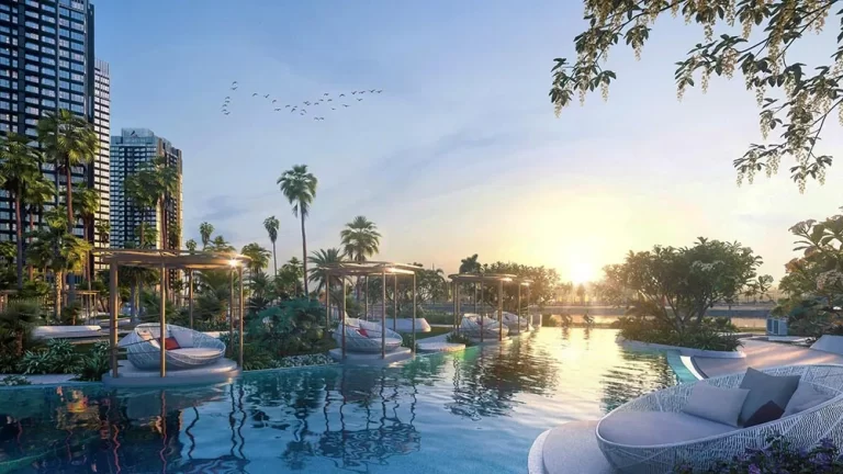 Hồ bơi Azurea, một trong ba hồ thuộc hệ tiện ích The Privé