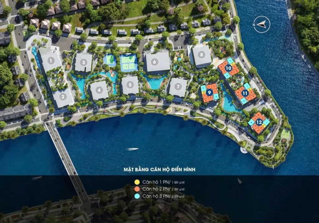 Sơ đồ mặt bằng The Privé khu tháp 9 đến 12