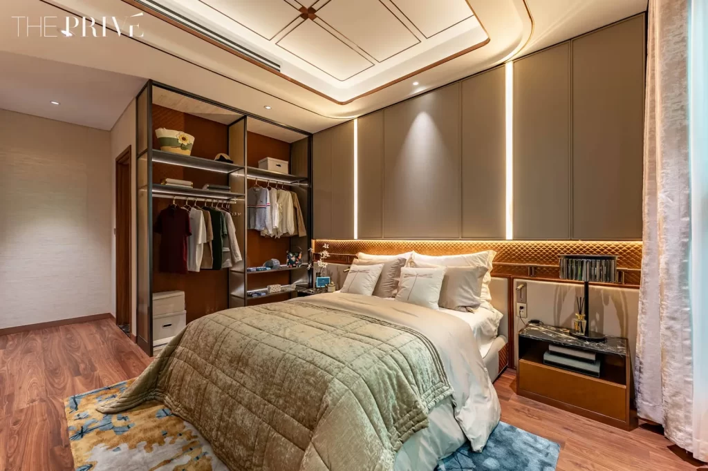 Phòng tắm nhà mẫu 3 phòng ngủ The Privé với thiết bị theo tiêu chuẩn bàn giao