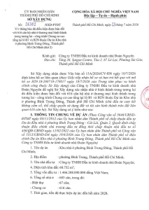Văn bản 26381/SXD-PTĐT ngày 23/7/2026 xác nhận căn hộ Gladia Heights đủ điều kiện được bán