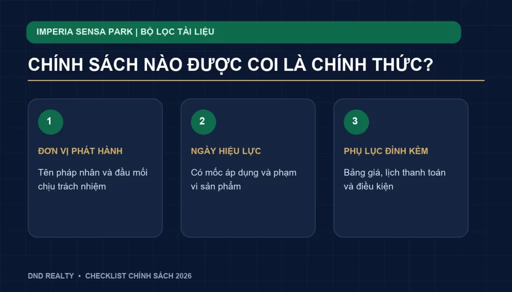 Hồ sơ văn bản pháp lý minh bạch của chủ đầu tư Imperia Sensa Park