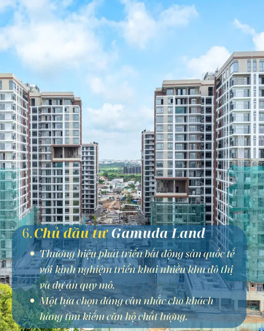 Chủ đầu tư Gamuda Land cam kết chất lượng căn hộ Elysian Uy tín nhà phát triển Gamuda Land qua các dự án đô thị sinh thái