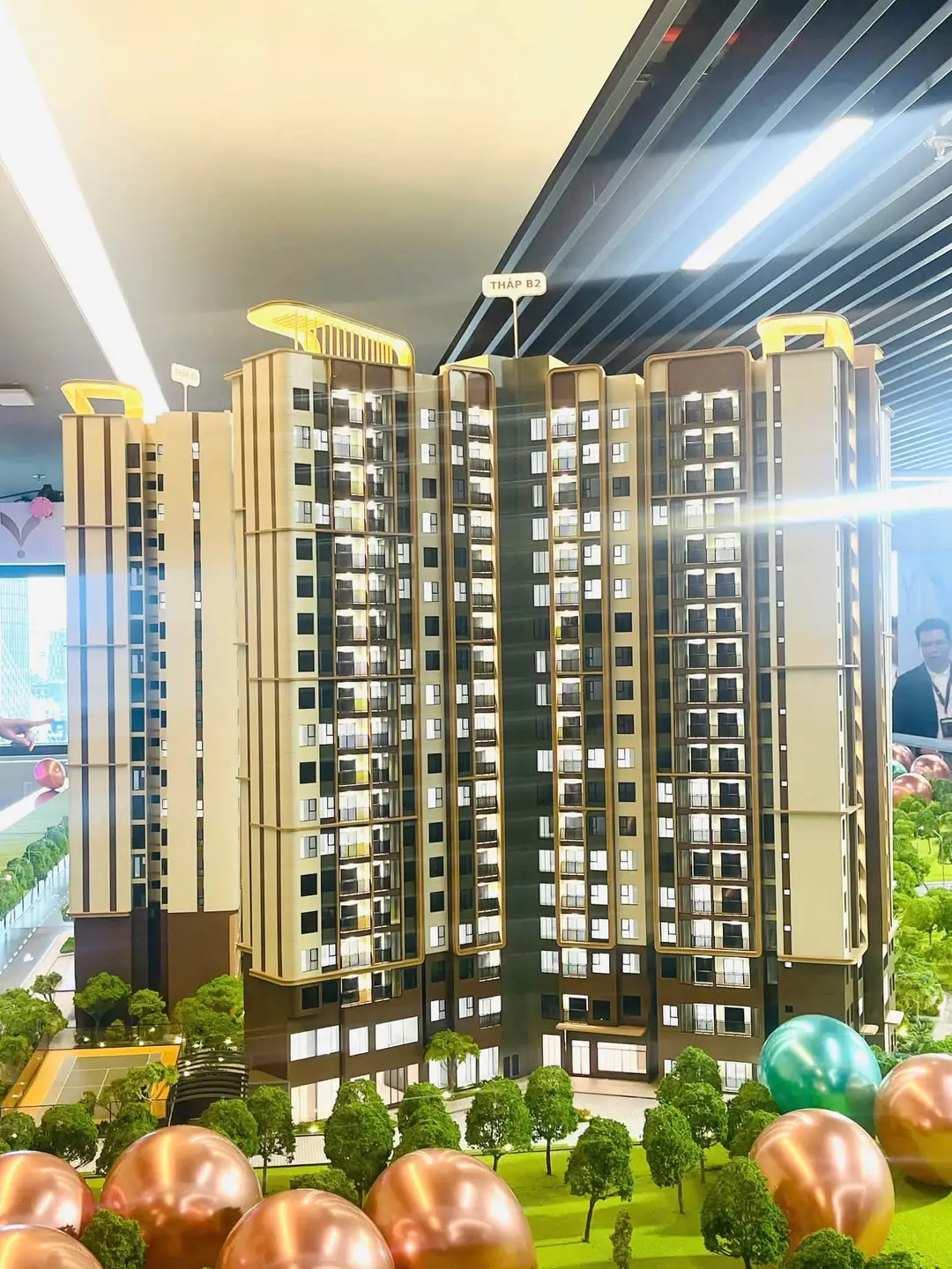 Chủ đầu tư Norton Park: Sa bàn tháp B2 Norton Park theo ngôn ngữ kiến trúc Biophilic của Gamuda Land