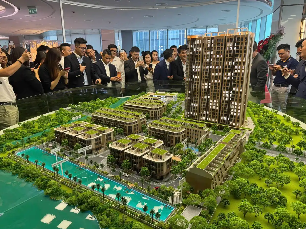 Sa bàn phân khu nhà phố và biệt thự ven sông Rạch Chiếc Imperia Sensa Park