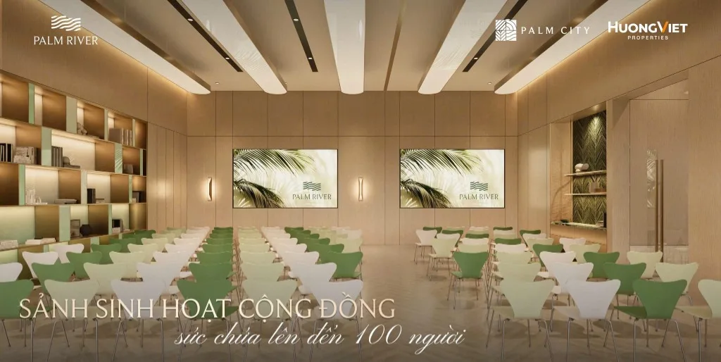 Sảnh sinh hoạt cộng đồng sức chứa 100 người tại Palm River Sảnh sinh hoạt cộng đồng sức chứa 100 người tại dự án Palm River
