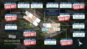Bảng cập nhật giỏ hàng Palm River chiều ngày 15/10/2026 độc quyền từ DND Realty