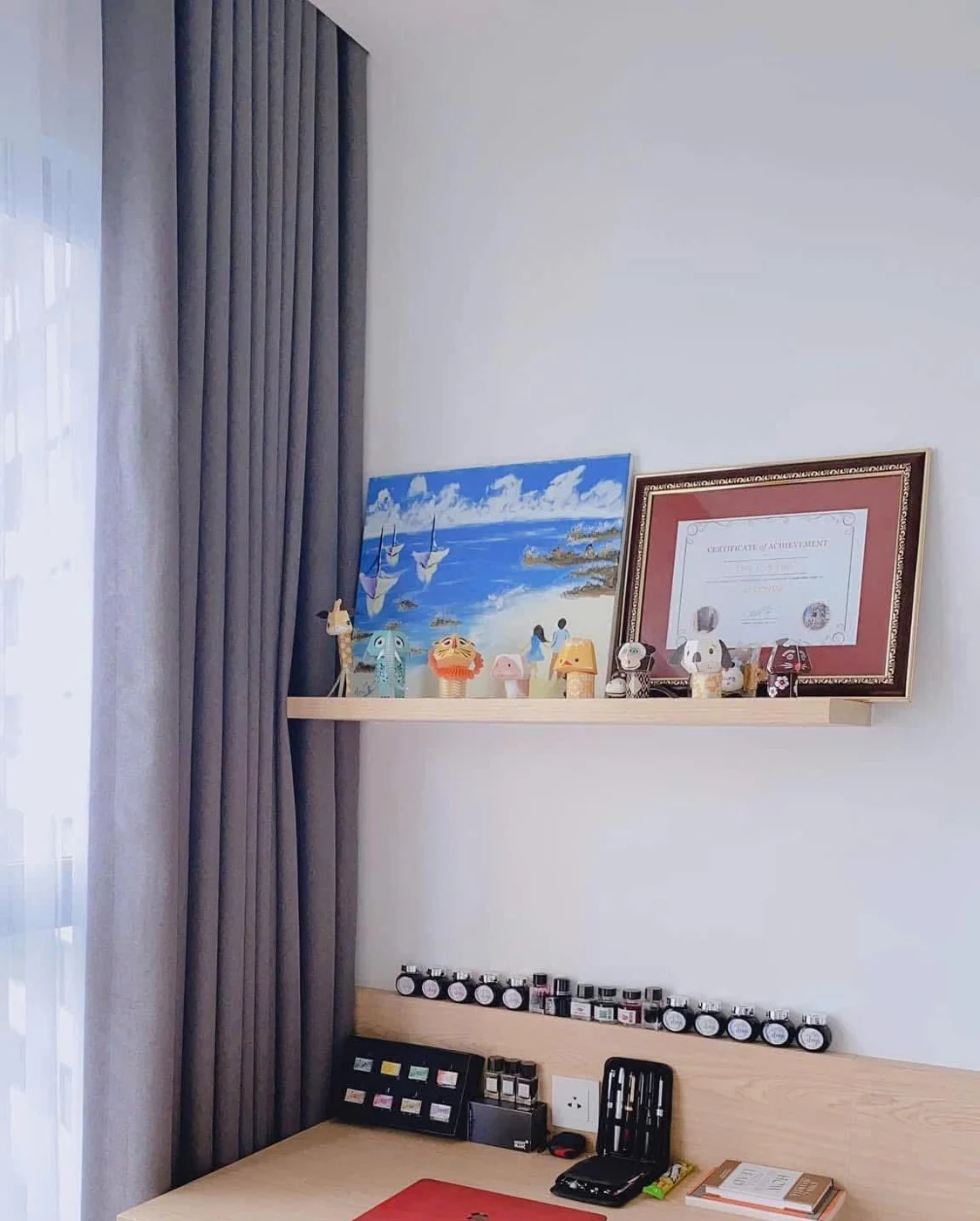 Góc học tập và làm việc trong căn hộ Palm Heights