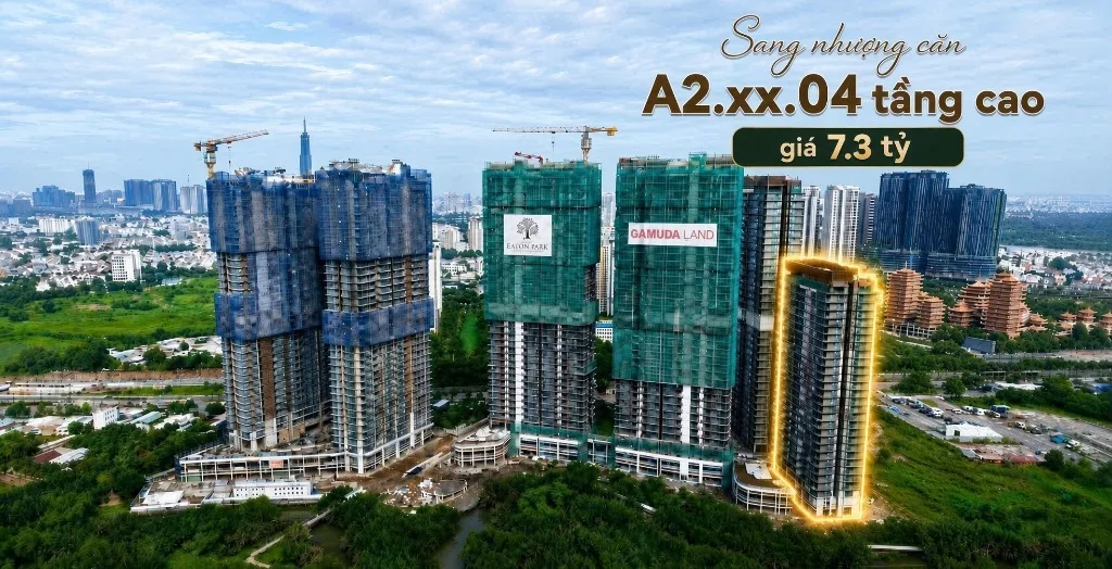 Vị trí căn tháp A2 trong giỏ hàng giá Eaton Park