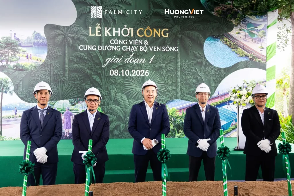 Lễ khởi công công viên Palm City và cung đường chạy bộ ven sông giai đoạn 1 ngày 08/10/2026