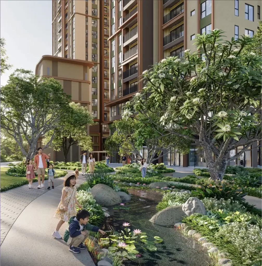 Không gian Vườn Mưa Trạm Hứng Khởi dành cho trẻ em tại Norton Park