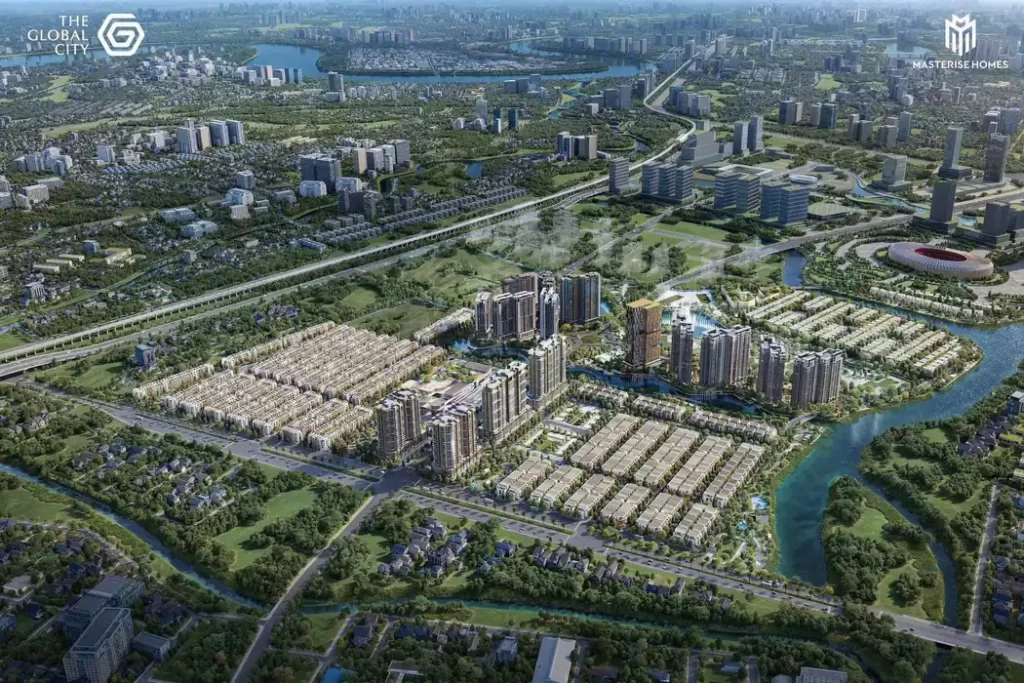 Phối cảnh quy hoạch tổng thể khu đô thị The Global City quy mô 117,4 ha