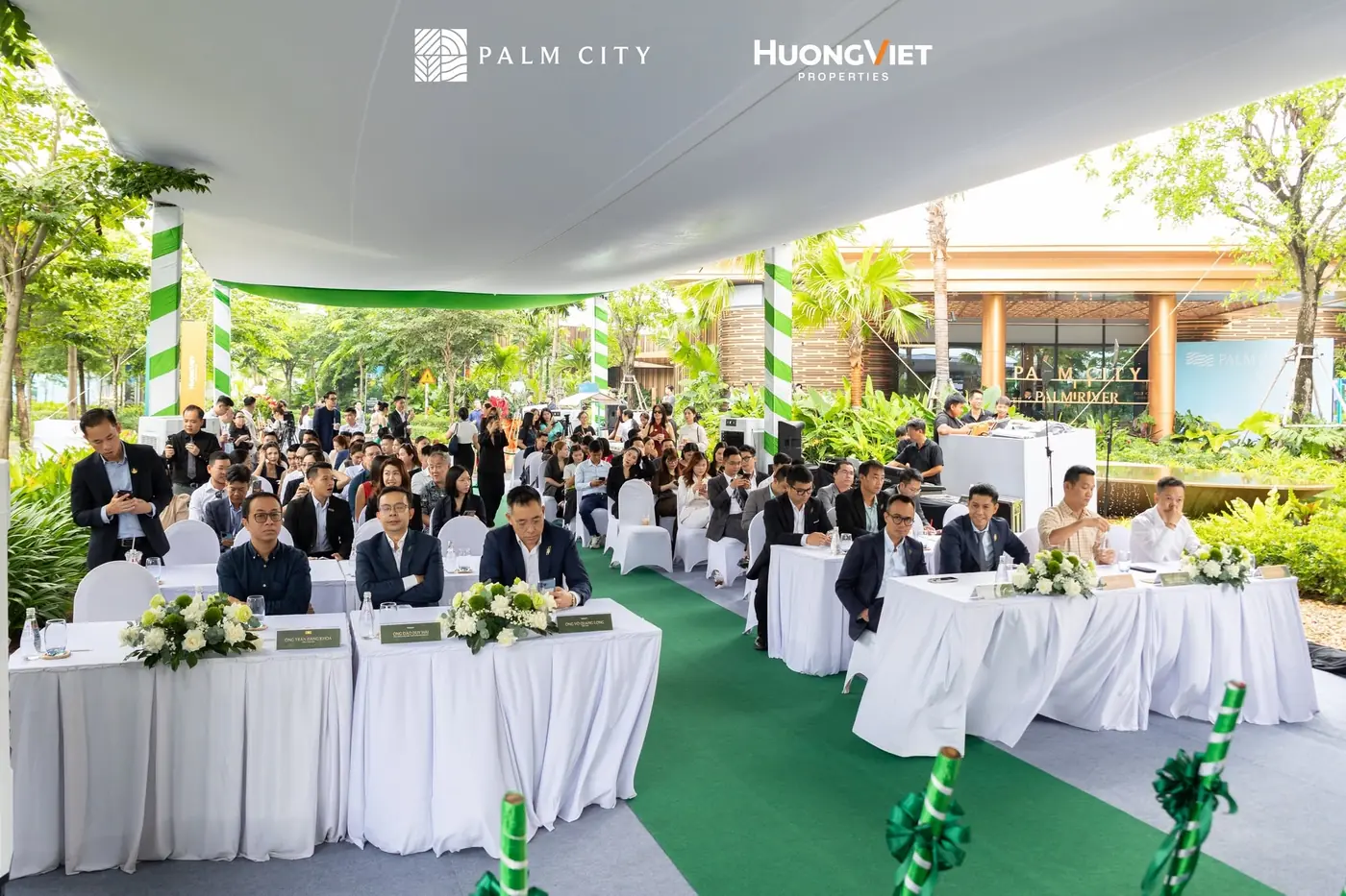 Toàn cảnh sự kiện khởi công công viên Palm City với sự tham dự của đông đảo khách mời